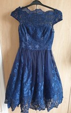Navy Lace Chi Chi Dress Size 6 Worn Once