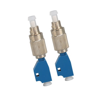 2x Fiber Adapter High Accuracy FC Male To LC Female Hybrid Optical Fiber Con Hot