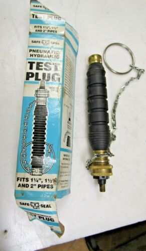 💥SAFE-T-SEAL TEST PLUG FITS 1 1/4", 1 1/2" & 2" PIPES TP122  - Picture 1 of 4