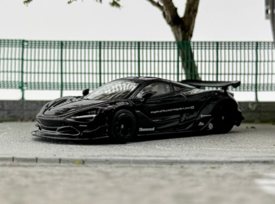 MINIGT 1:64 Black McLaren 720s LB Works Sports Model Diecast