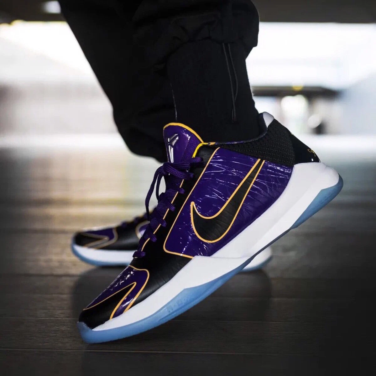 Nike Kobe V Protro 5 Bryant 5x Champ Lakers Mamba Week Purple Black CD4991-500