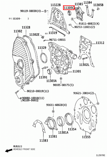 Genuine LandCruiser HZJ81 HZJ80 HZJ79 HZJ78 HZJ77 1HZ Cam Shaft Oil Seal - Picture 18 of 20
