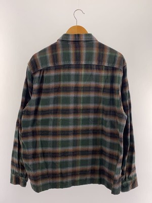 Supreme long sleeve shirt 24SS SHADOW PLAID FLANNEL ZIP L cotton 