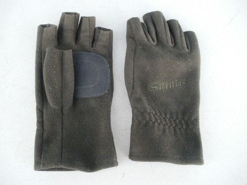 Simms Polyester Half Finger Fly Fishing Gloves Size Medium by Tag