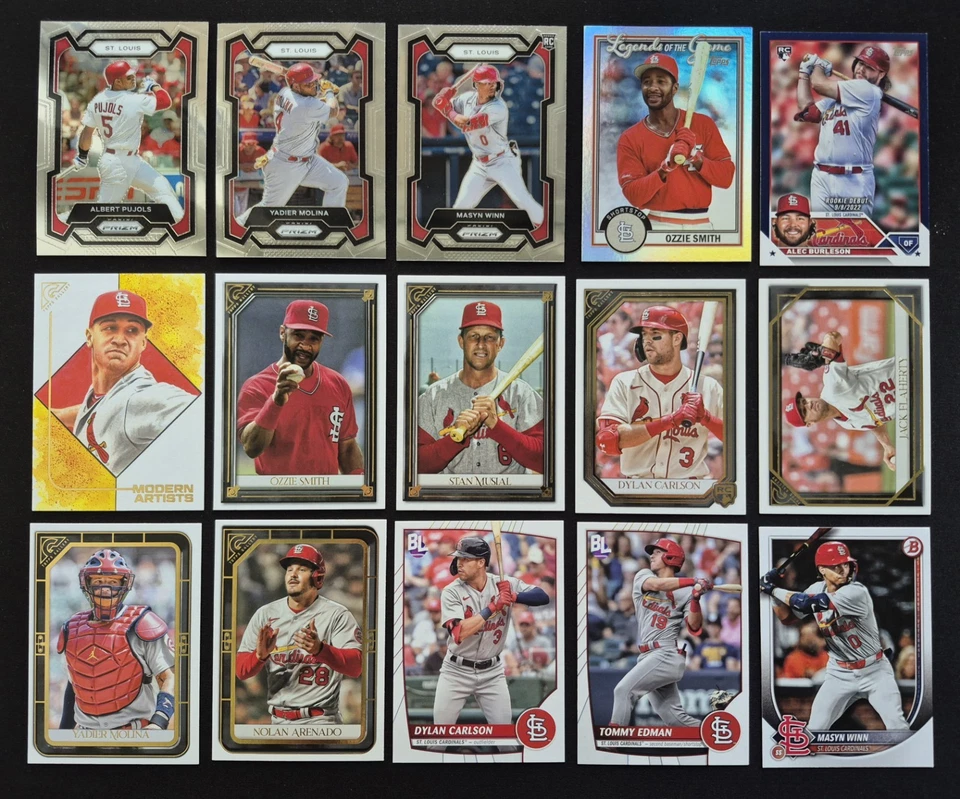 St. Louis кардиналов 100 + карты лот без дубликатов! См. фото. Pujols, Musial, Smith - Изображение 3 из 4