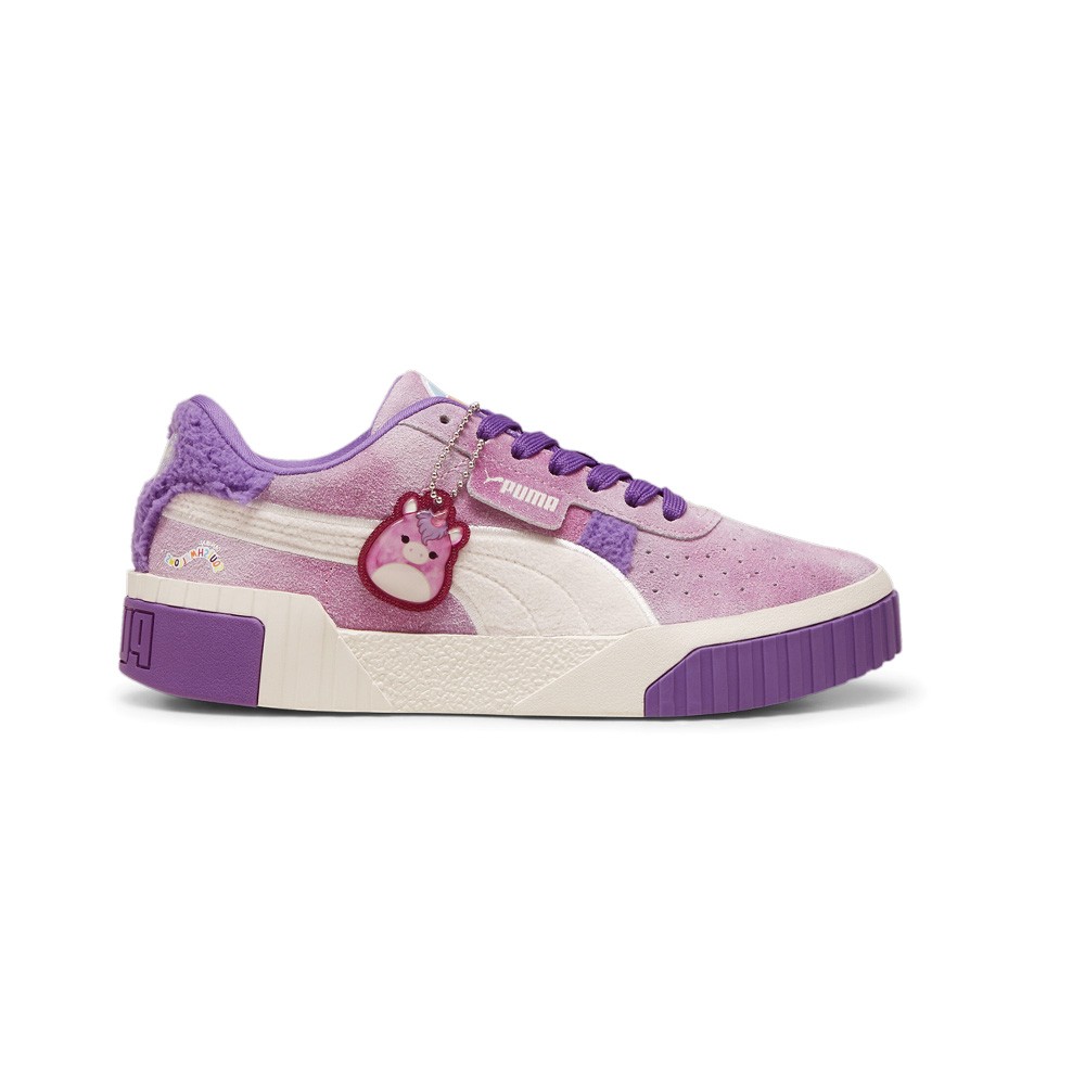 PUMA Cali Lola X Squish Perforated Lace Up  Youth Girls Pink, Purple Sneakers Ca