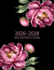 2026-2028 Three Year Monthly Planner: Large 3 Year Organizer (2026-2027-2028) fr