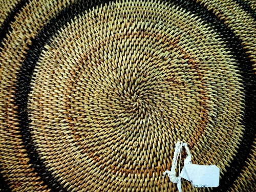 Makenge Root Zambia African Wedding Basket 15" Diameter - Picture 3 of 10