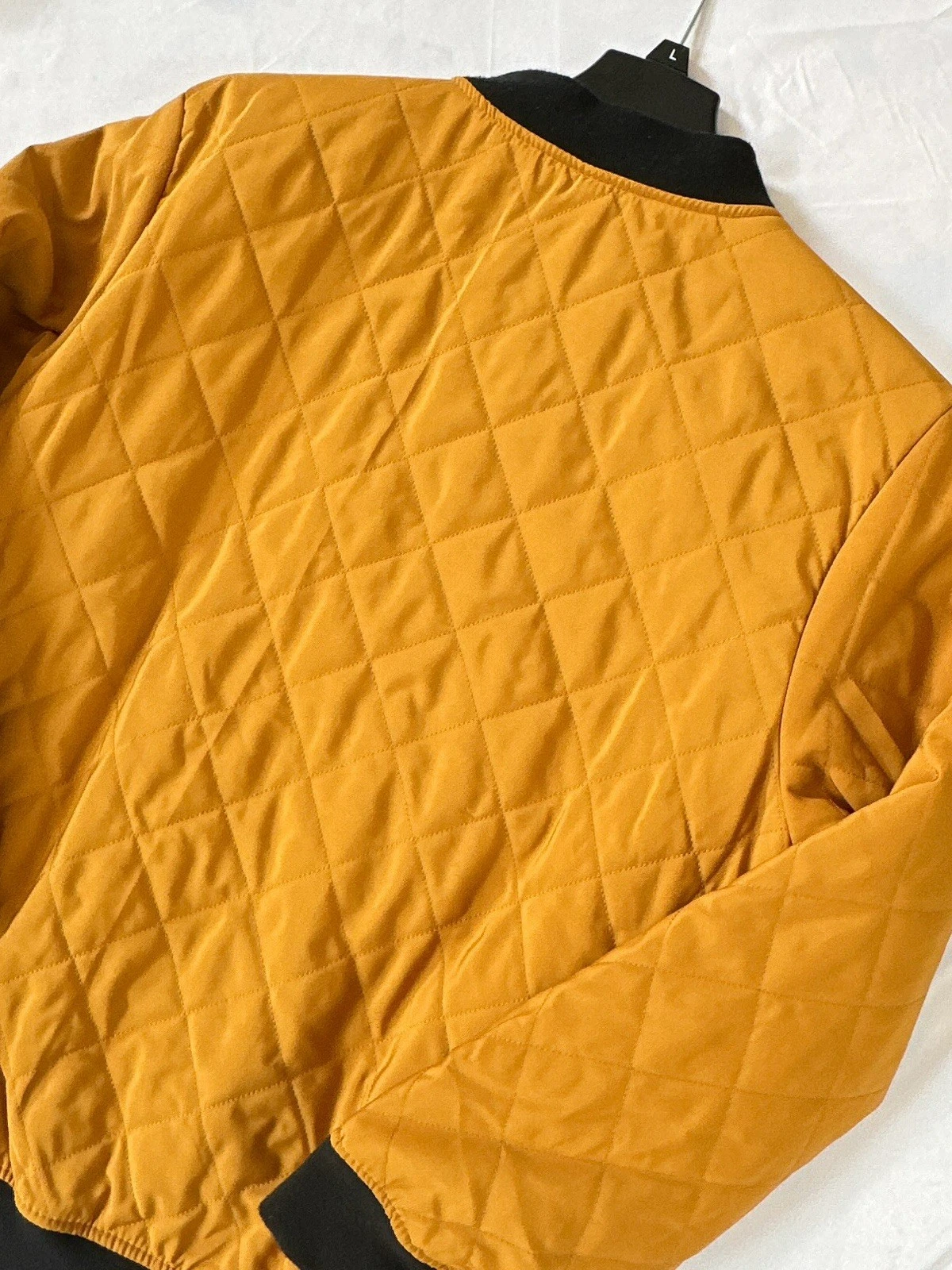 Marc Ecko Mens Jacket Large Full Zip Up Quilted Zip Tech Streetwear Tan NWT image 12