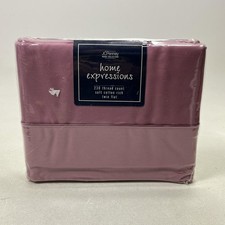 Vintage JCPenney Home Collection Pink Rose Twin Flat Sheet Cotton Rich 230TC USA