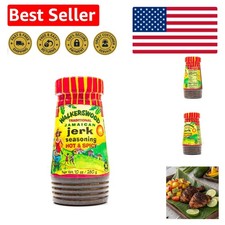 Traditional Jamaican Jerk Seasoning - 10 oz Liquid Spice for Meat Veggies