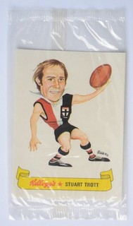 VFL Kellogg’s Football Sticker Stuart Trott / St Kilda 1973 MISB Kelloggs