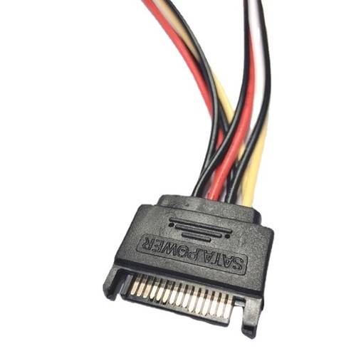 Serveur PC Ordinateur Disque Dur 15Pin 1 Mâle vers 2 Femelles Câble d'Alimentation Splitter - Photo 5/7