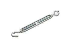 3/8 in. x 10-1/2 in. Zinc-Plated Turnbuckle Hook and Eye Steel