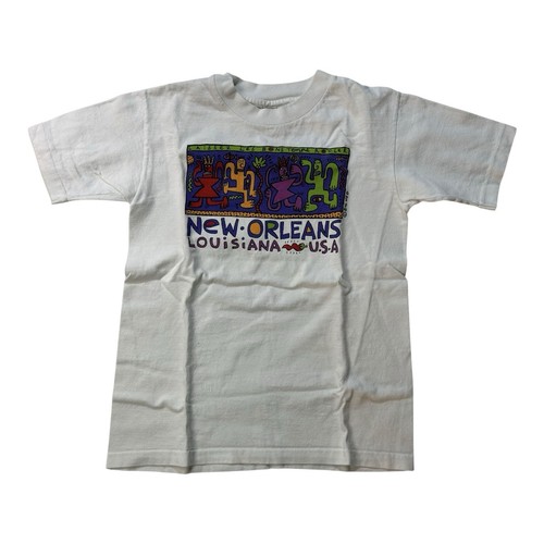 Vintage T-Shirt Amboss New Orleans Looziana Big Hed Designs Karneval Jugend Medium - Bild 2 von 8