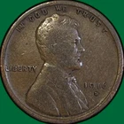 1916-D Lincoln Wheat Cent Fine F Coin #36120