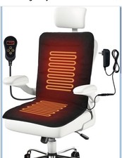 SoliSnug Heated Seat Cushion for Office Chair, Thick Large, Black