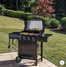 Char-Broil 4 Burner 25000 BTU Gas Grill 463351125 Black/Silver