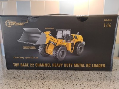 Top Race 22 Channel RC Bulldozer Full Functional Remote Control Front Loader NIB