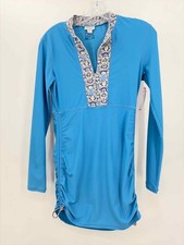 Pre-Owned Cabana Life Blue Size Small Rash Guard Coverup