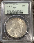 1884 O Morgan Silver Dollar PCGS MS63 OGH Old Green Holder US Silver $1 Coin