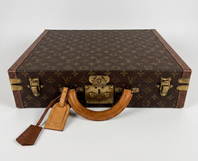 Authentic Vintage Louis Vuitton President Classeur Monogram Hard Briefcase Trunk