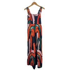 Anthropologie Bel Kazan Arches Jumpsuit S Wide Leg Abstract Art