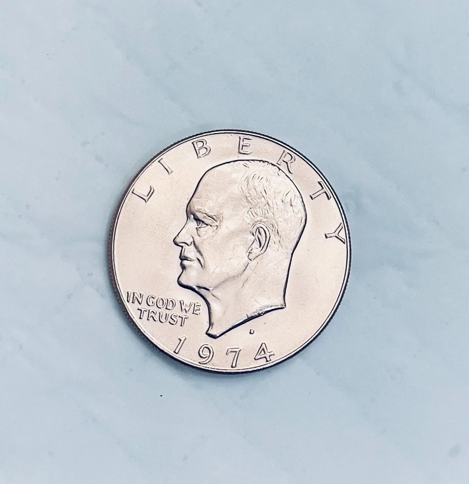 曾流通未经认证1974 艾森豪威尔美元硬币(1971-1978) | eBay