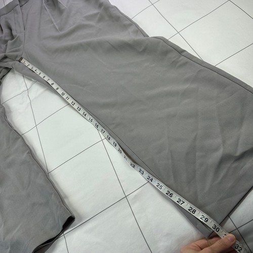 Pantalones Abercrombie Mujer 32 Curve Love Gris Sloane Pantalón Plisado a Medida Nuevo - Imagen 11 de 13