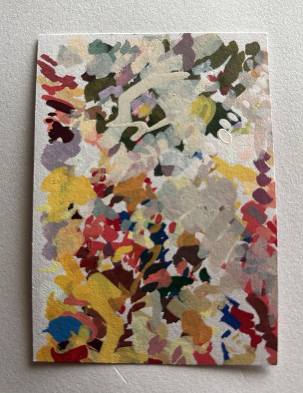 ACEO Original Drawing, Acrylic Marker on Paper, Small, Unframed, Abstract