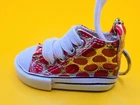Keyring Key Ring Cute Red G Sparkly Trainer Boot Shoe Converse Style