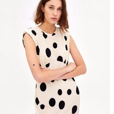 Zara Polka Dots Dress In Size S 5016/523/427 NWT