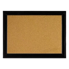 Kensington 79279 Cork Bulletin Board With Black Frame, 17 X 11