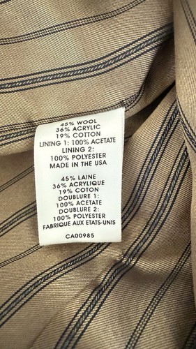 Giacca blazer donna Nanette Lepore taglia 10 marrone misto lana un bottone tweed - Foto 7 di 7
