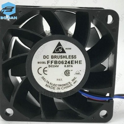 1PCS   FFB0624EHE 6038 24V 0.57A 6CM 60mm double   inverter fan #vn