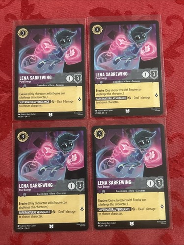 4x Lorcana Reign of Jafar - Lena Sabrewing -- Pure Energy - 49/204 - M/NM x4 - Picture 6 of 7