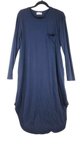 You and Me Brand Sleep Long Sleeve Pajama Dress Women's Size Medium - Picture 2 of 9
