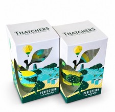 Thatchers Cider Pint 2x Glasses Limited Edition Hot Air Balloon In Box