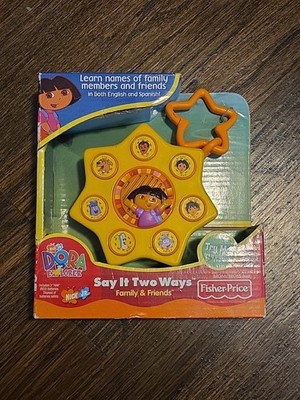 New Dora The Explorer Say It Two Ways Mini Family & Friends 2003 Fisher Price