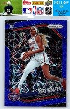2025 Panini Prizm WNBA #72 Kiki Iriafen Blue Velocity Prizms