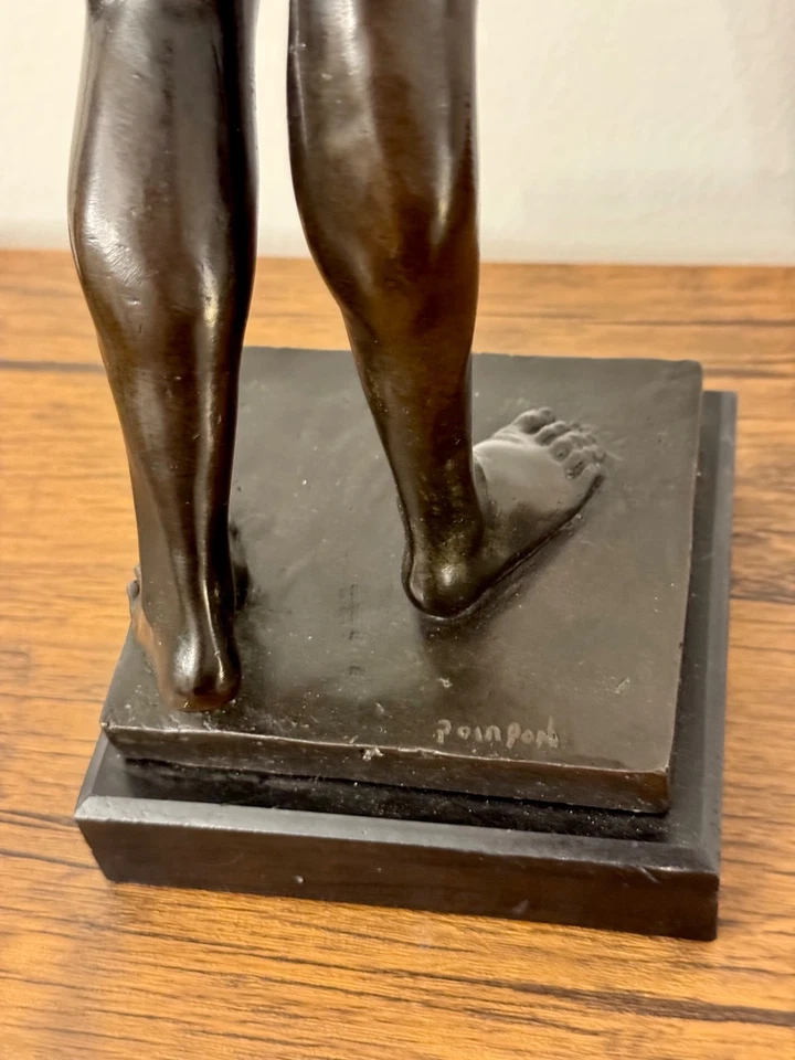 Escultura de bronce firmada de París, modelo de 1812 versión alemana del mito clásico Foto 3 de 4