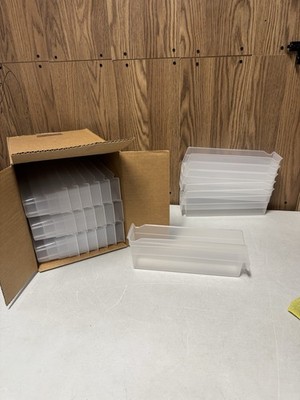 Akro-Mils 30110CLAR Clear Shelf Bins   Box of 24 NEW Plastic Storage Bins
