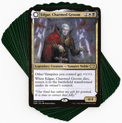 Custom Commander Deck*** Edgar, Charmed Groom - Vampires Lifegain
