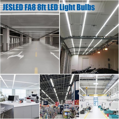 T8/T10/T12 8FT LED Tube Light, FA8, 50W 6000LM 6000K Cool White, Clear 12-Pack💡 - Picture 6 of 7