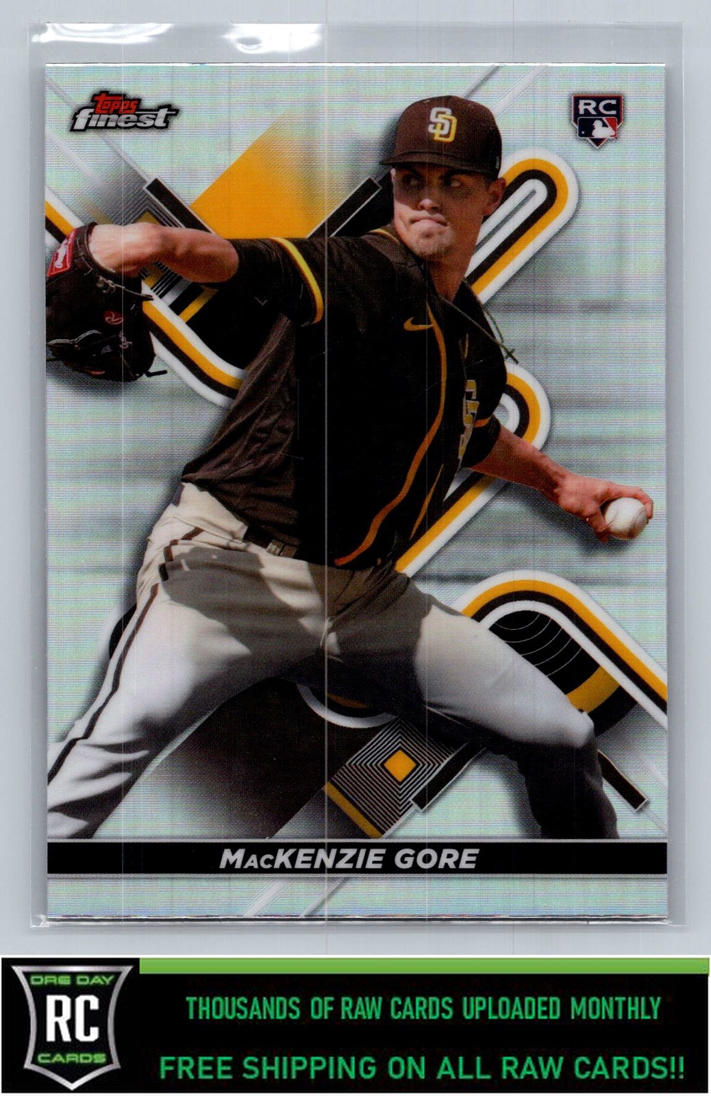 2022 Finest Refractors MacKenzie Gore #22 Rookie San Diego Padres