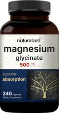 Magnesium Glycinate 400mg | 90 Capsules |Chelated Magnesium