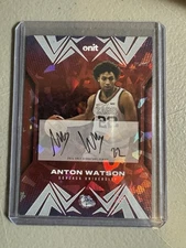 ANTON WATSON 2024 ONIT Gonzaga Basketball Bulldogs On Card AUTO /99 Red Ice