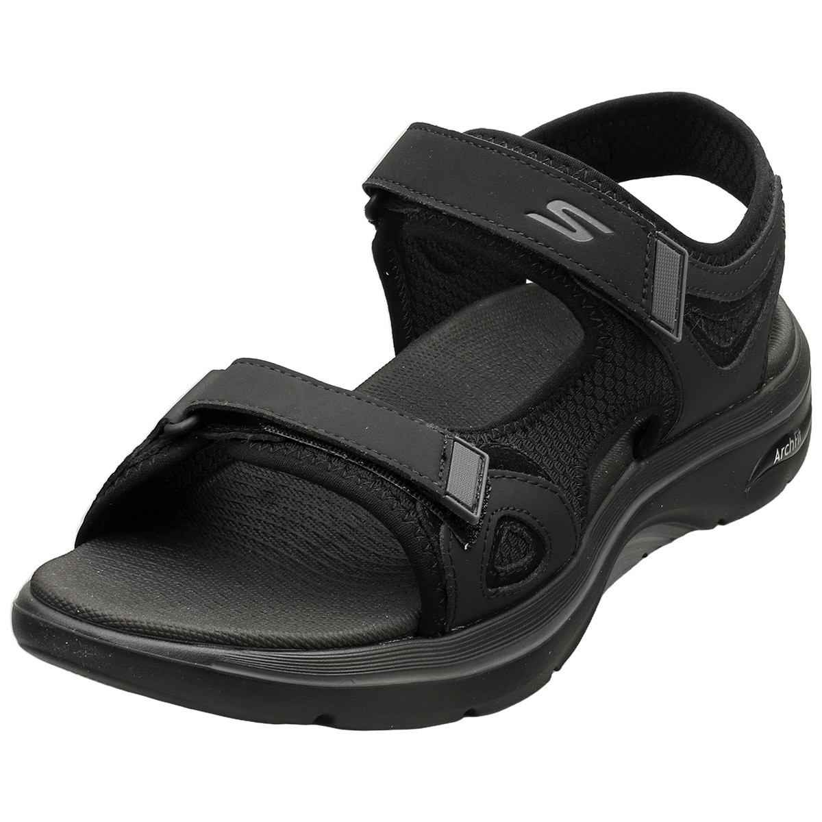 Skechers Go Walk Arch Fit Mens Walking Sandals in Black