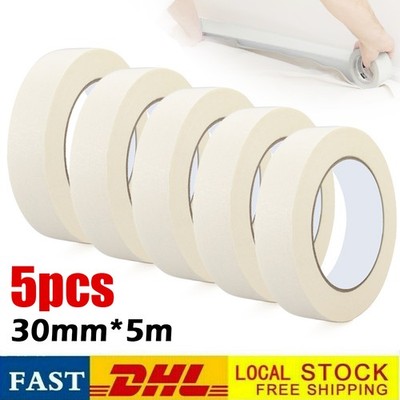 5 Pack Masking Tape - Residue Free Drawing & Easy Tear Off Masking Tape