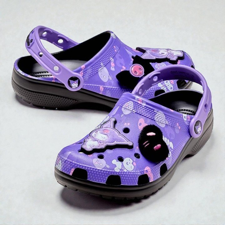 Crocs Kuromi Classic Clog 211491-90H Sanrio Purple Unisex Sandals